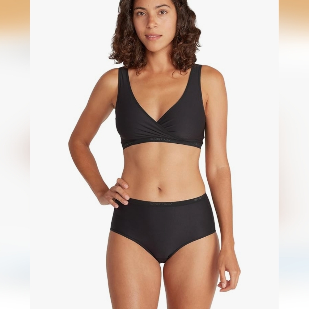 ExOfficio Women's Give-N-Go 2.0 multi Wear Bralette And Full Cut Brief Set